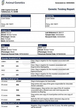 Health testing