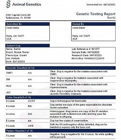 Health testing